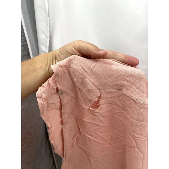 Reformation blush rose pink ruffle wrap maxi dress - Picture 6 of 10